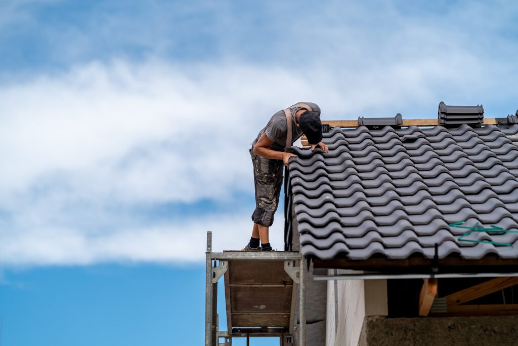 Roof maintenance program inspection on a Southern California residential home