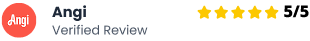 Angi verified 5-star customer reviews for August Roofing & Solar in Southern California
