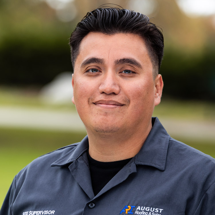Luis Flores, Site Supervisor at August Roofing & Solar