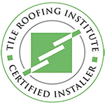 Tile Roofing Institute certified installer logo for August Roofing and Solar