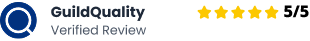 GuildQuality verified 5-star customer reviews for August Roofing & Solar in Southern California