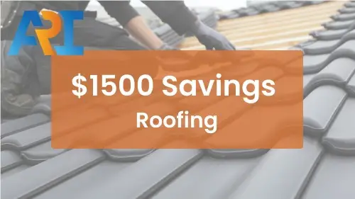1500 dollars off roofing or solar services