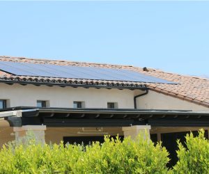 Solar panels installed on a Southern California home as part of a solar battery system