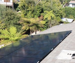 Rooftop solar panel system on a Southern California home inspected during a professional solar panel diagnostic service