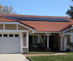 Solar installation integrated into a tile roof on a Southern California home by August Roofing & Solar