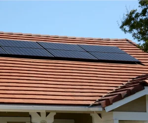 Properly aligned solar panels after professional solar system repair service